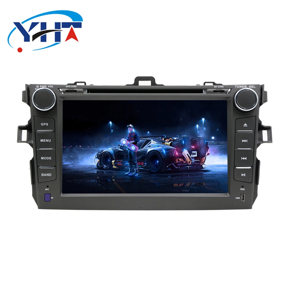 Clearance 2din 8" Octa-Core 2+32GB Android 8.1 Car Radio DVD Player with Capacitive Touch Screen MirrorLink for Toyota Corolla 2007-2011 2