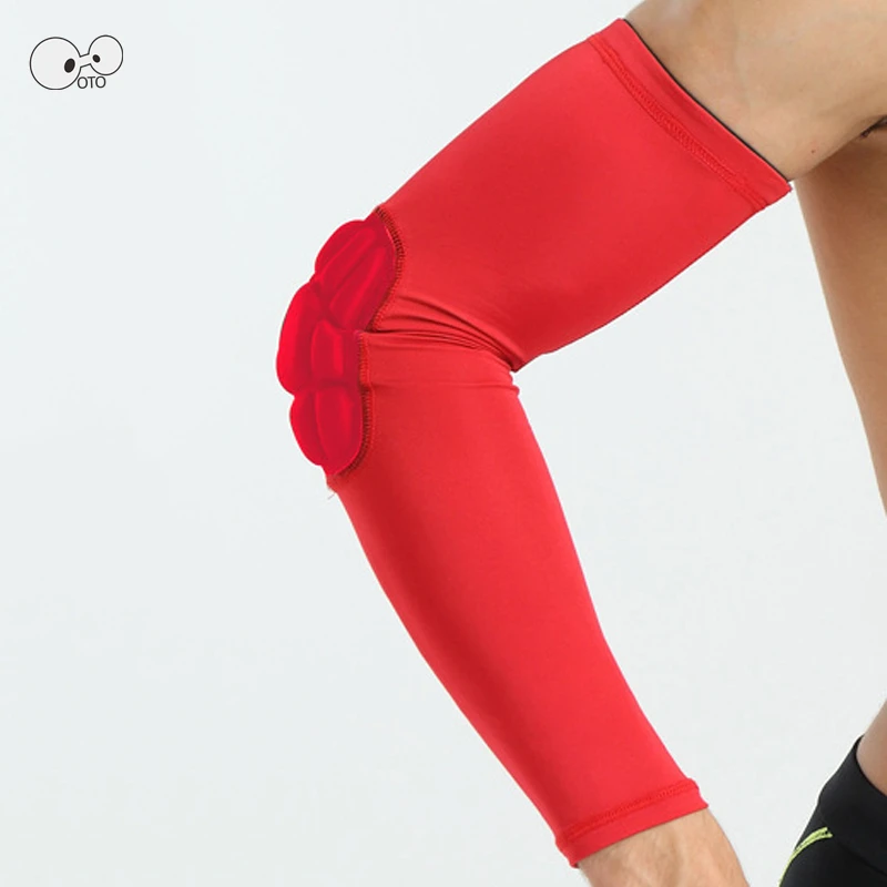 2 قطعة/زوج إطالة العسل كرة السلة الكرة الطائرة الكوع سادة الدراجة الذراع كم دعم Armwarmers Armguard حامي الرياضة السلامة