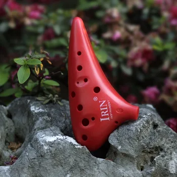 

12 Holes Plastic Alto C Ocarina Flute New Color for Beginner Wind Instruments