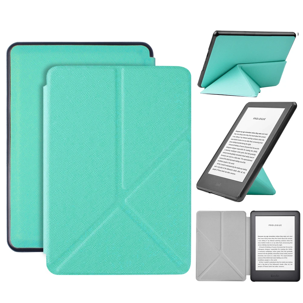 Смарт-чехол с подставкой оригами для amazon Kindle, выпущенный для чтения электронных книг, кожаный чехол с откидной крышкой