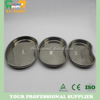 

3pcs/set Dental Stainless Steel Instruments Surgical Curved Tray Medical S/M/L