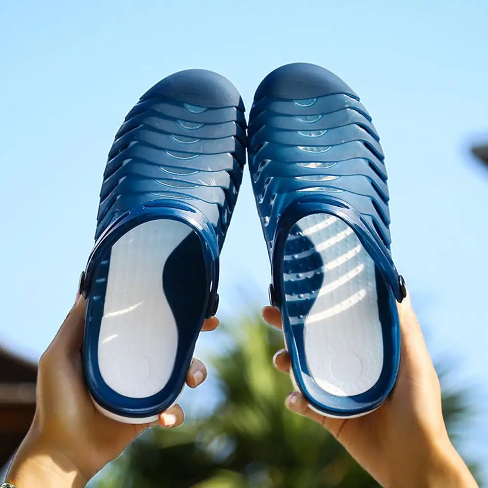 Мужские и женские сандалии унисекс; прогулочная прозрачная обувь; цветные пляжные повседневные летние шлепанцы; удобная обувь для бассейна; Прямая поставка;#0706
