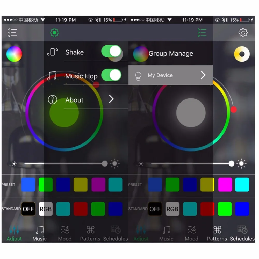Dvolador умный телефон затемнения лампы 10 Вт Колонки музыка E27 LED RGB приложение