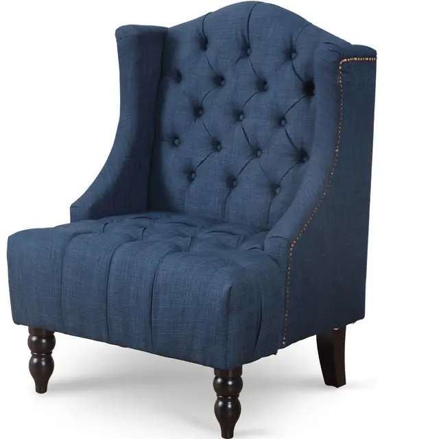 Giantex Modern Living Room Furniture Tall Wingback Tufted Accent Giantex Modern Living Room Furniture Tall Wingback Tufted Accent Armchair Fabric Vintage Chair Nailhead Sofa Chairs