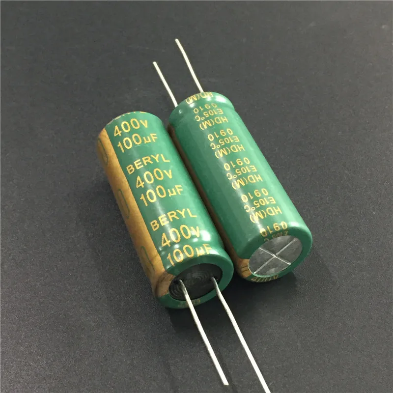 1pcs 400V 100uF 400V BERYL HD 16x42mm High quality capacitors