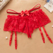 Новинка, уникальный дизайн с бантом на талии, кружевные колготки, носки, чулки с поясом, кружевное белье, подвязки с поясом, женские сексуальные кружевные трусики WP209