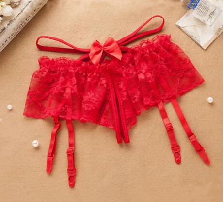 

New Unique Bow Waist Design Lace Tights Socks Stockings With Belt Lace Lingerie Garter Belt Women Sexy Lace Panties WP209