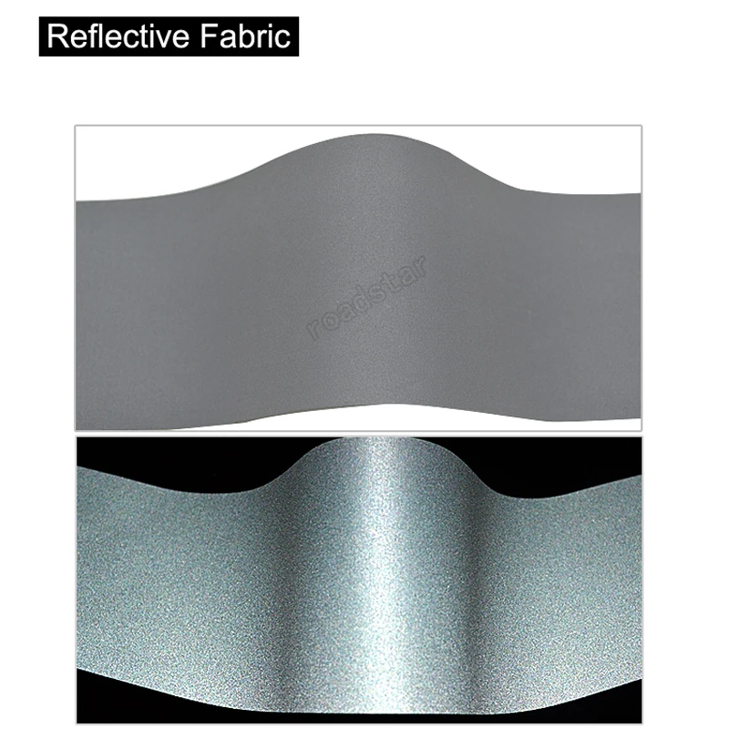 Безопасный серый рефлекторный T/C светоотражающий тканевый пошив на