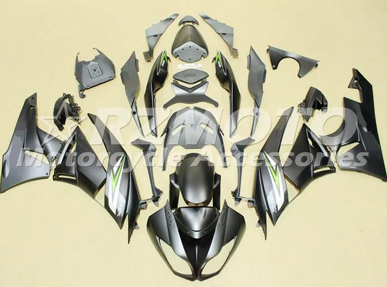 Антиблокировочная система, мотоциклетные обтекатели комплект подходит для kawasaki Ninja ZX6R 636 2009 2010 2011 2012 6R 09, 10, 11, 12, ZX-6R кузов черный матовый