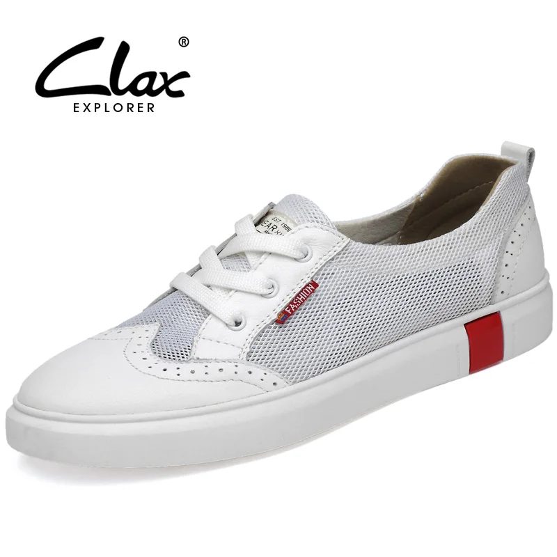 

CLAX Men Shoes Genuine Leather Summer Autumn Casual Leather Shoe Male Breathable Fashion Walking Footwear chaussure homme