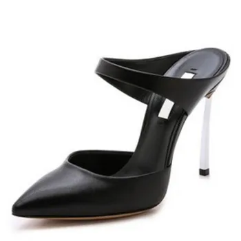 

Brand Sandals Women High Heels Black Sandals Slipper 11CM Heels Summer Slipper Womens Sandals Shoes Fashion High Heels B-1122