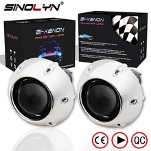 Sinolyn H7 H4 Биксеноновые линзы для проектора, фары, линзы Mini 2,5 WST 8,0, комплект для автомобильных аксессуаров, модифицированное использование H1 HID ксеноновая лампа