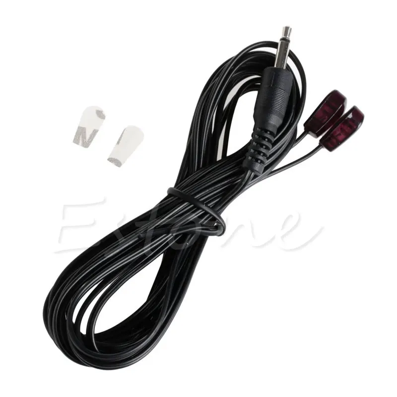 3m Dual IR Infrared Emitter Cable & 3.5mm Plug Remote Control Extender