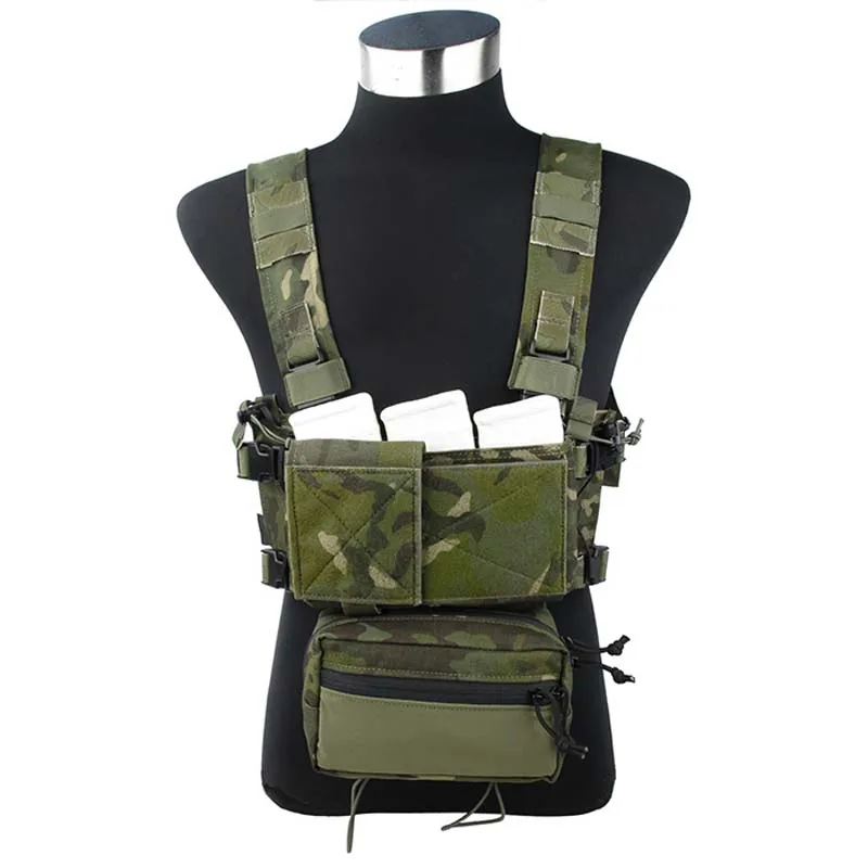 

TMC Lightweight MTP Tactical Vest SS Modular Chest Rig Set Chest Hanging 500D Multicam Tropic