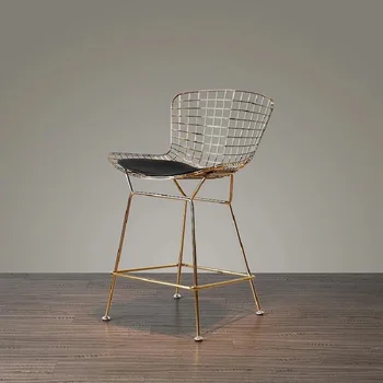 

Free shipping U-BEST Counter Height Bertoia Style Bar Stool,Stylish design furniture metal Wire Lucy Counter Stool with pad
