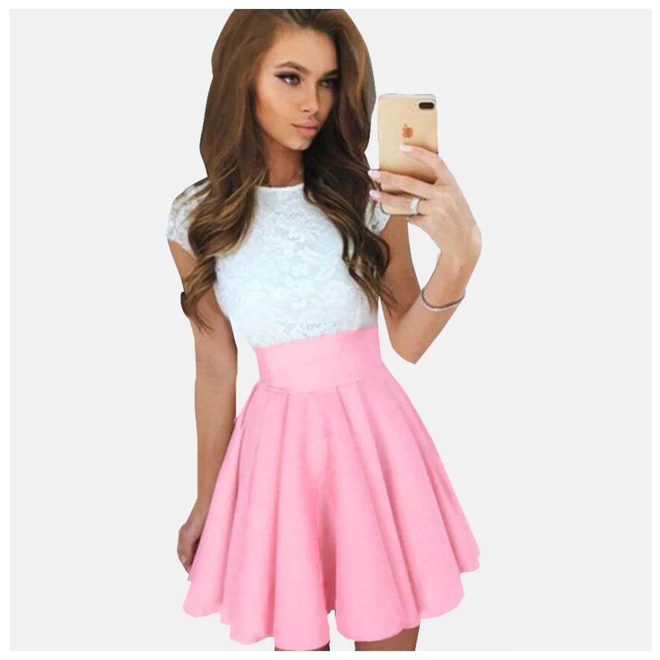 

Multiway Harajuku Dress Women Party Night Robe Femme Ete 2019 Casual Sukienka Lace Sleeveless Evening Short Dress Kawaii Kleid
