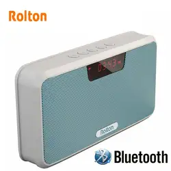 Rolton Мощность Банк Bluetooth Портативный Динамик Поддержка TF карты играть Mp3 Hands-Free телефон FM радио и Запись светодиодный Экран
