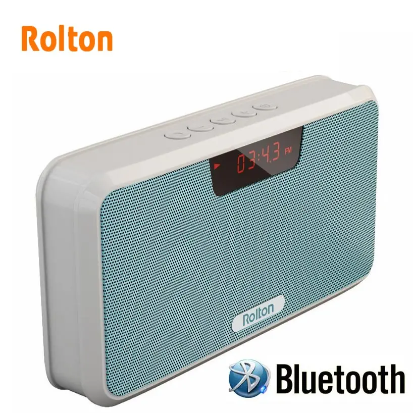 

Rolton Power Bank Bluetooth Portable Speaker Support TF Card Play Mp3 Hands-Free Telephone FM Radio And Recording LED Screen