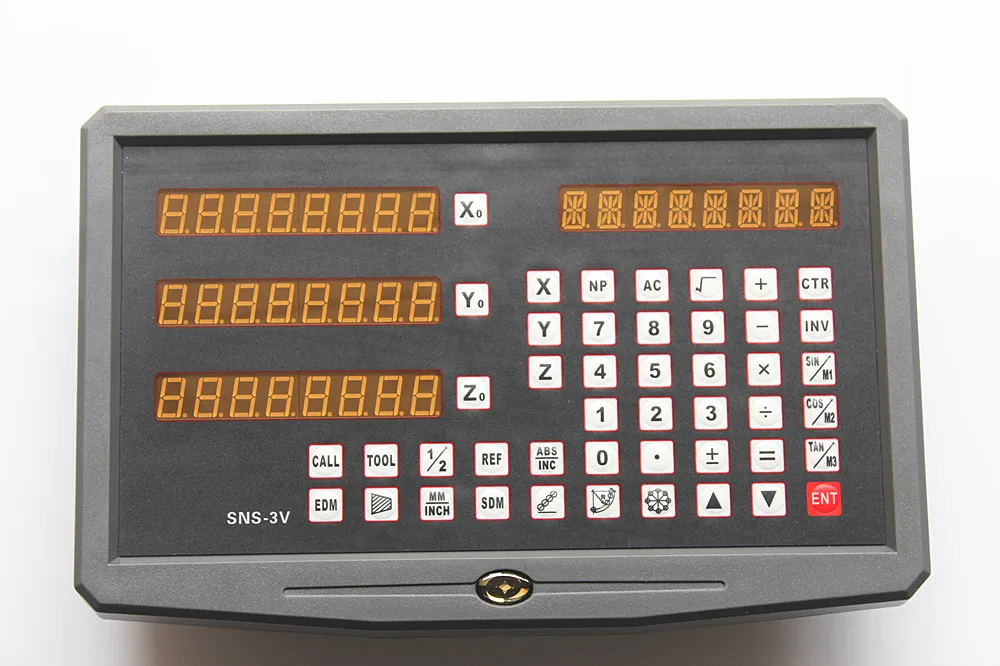 Buy DRO 3 axis Digital Readout + 3 pieces linear scale travel 150 1020mm linear