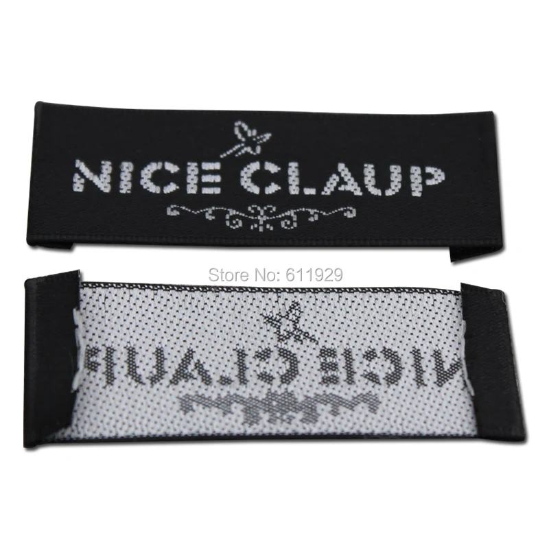 free shipping custom clothing labels/embroidered tags/collar labels/shirt  tag/sewing labels custom/brand label 1000 pcs a lot