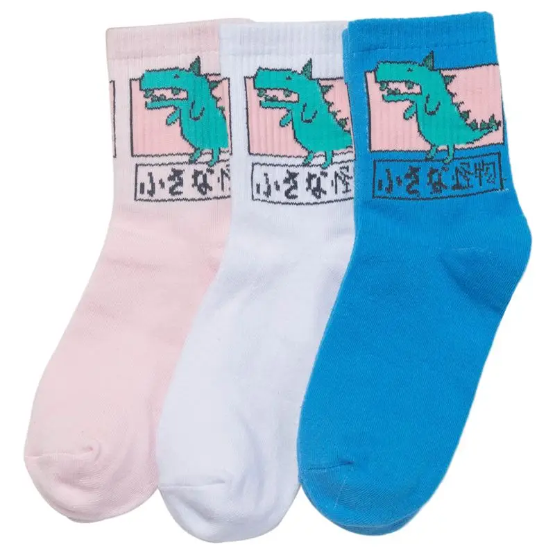 Buy New fashion women's girls hip hop long cotton socks Harajuku style fun cartoon dinosaurs Japanese characters high quality S-8 for only 1.73 USD Buy New fashion women's girls hip hop long cotton socks Harajuku style fun cartoon dinosaurs Japanese characters high quality S-8 for only 1.73 USD