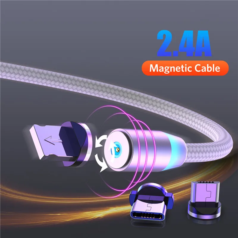 Moskado Магнитный кабель передачи Micro USB C адаптер быстрой зарядки type-C магнитное зарядное устройство type C линия передачи данных для iPhone samsung