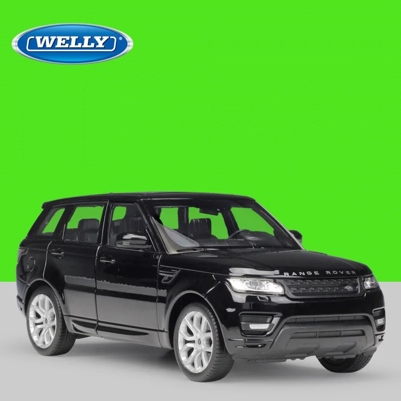 1:24 Welly Land rover Range rover Sport черный/белый/оранжевый литая модель автомобиля