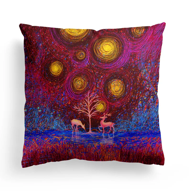 حالمة الخلابة غطاء وسادة مطبوعة غطاء 45x45 سنتيمتر جودة القطن المخلوطة المنزل مكتب المخدة مقعد أريكة سيارة وسادة الخصر غطاء BZ002 حالمة الخلابة غطاء وسادة مطبوعة غطاء 45x45 سنتيمتر جودة القطن المخلوطة المنزل مكتب المخدة مقعد أريكة سيارة وسادة الخصر غطاء BZ002