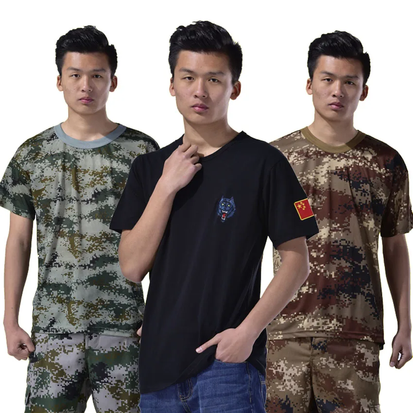 Военная форма мужские Костюмы летние камуфляжные футболка Штаны армейская Тактический оборудование защитное Цвет тренировочные костюмы