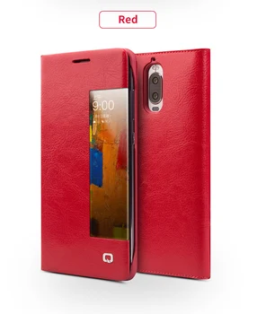 

QIALINO Case for Huawei Ascend Mate9 pro Luxury Genuine Leather Flip Cover for Huawei Mate9 pro Sleep Wake Function Smart Case