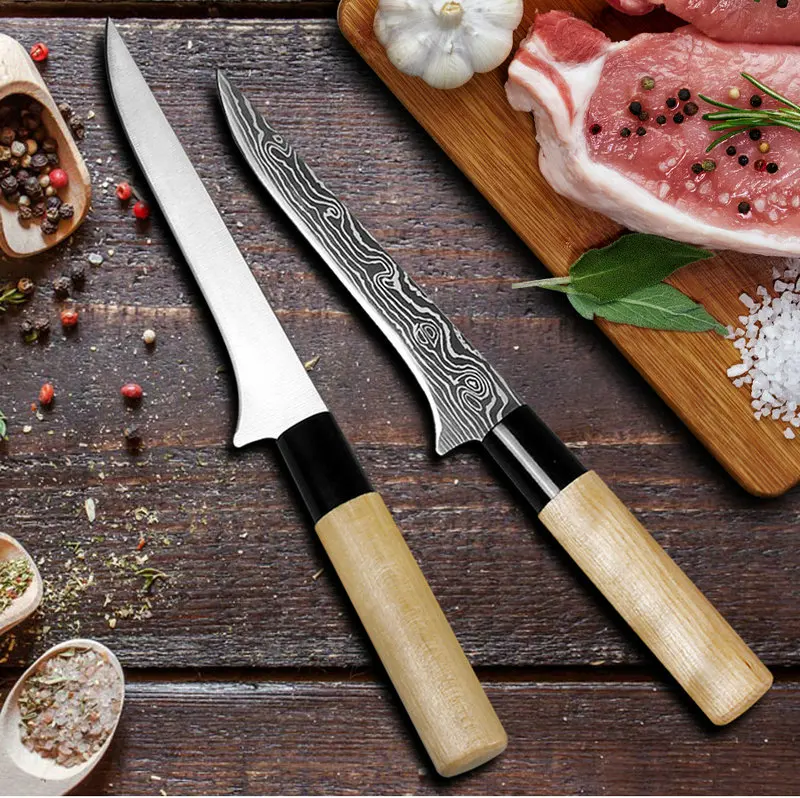 Кухонные наборы ножей, дамасский узор 7cr17, нож из нержавеющей стали, нож для нарезки сантоку, нож для очистки овощей, инструменты для приготовления пищи
