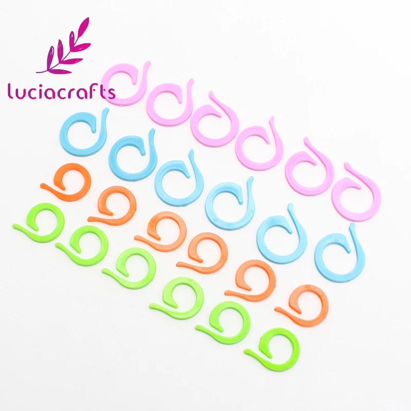 

Lucia crafts 20PCS (10S+10L) Plastic Knitting Crochet Locking Stitch Markers Crochet Latch Knitting Tools 089075