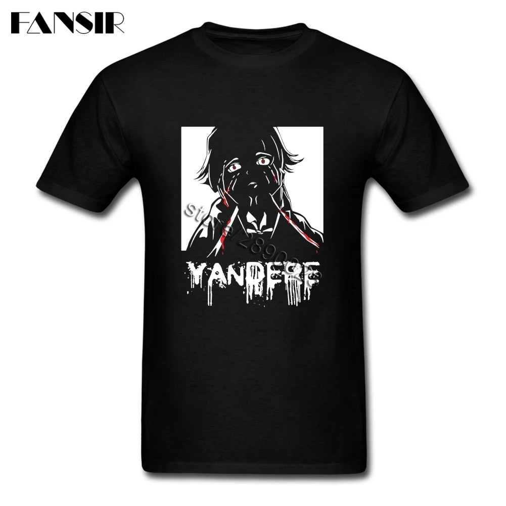New Designing Men's T shirts Anime Yandere Mirai Nikki Short Sleeve 100% Cotton Crew Neck T 