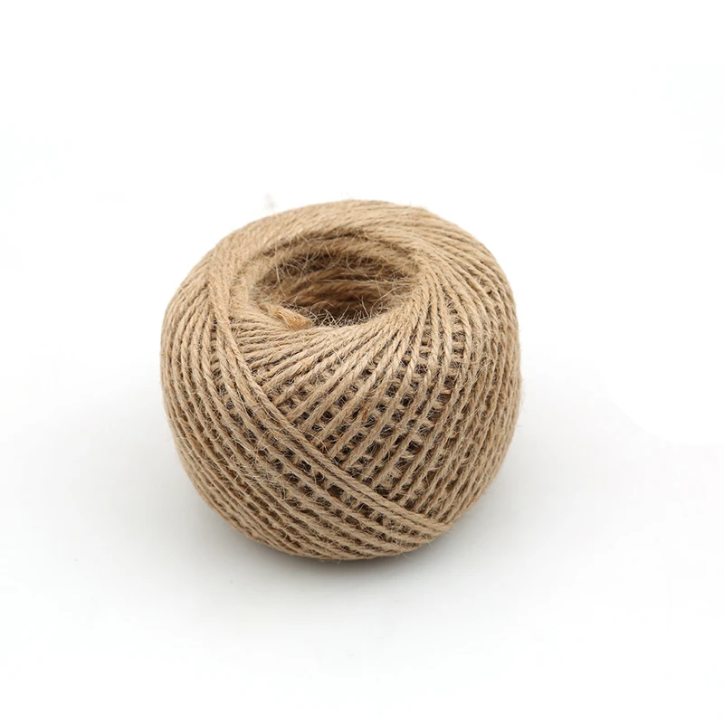 Jute Rope Soft 100M Natural Jute Twine Gift box String Rope Floral