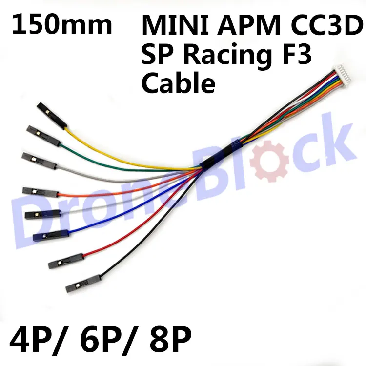 

MINI APM CC3D skyline32 SP Racing F3 cable JST SH1.0 Cable 150mm 4p 6p 8p