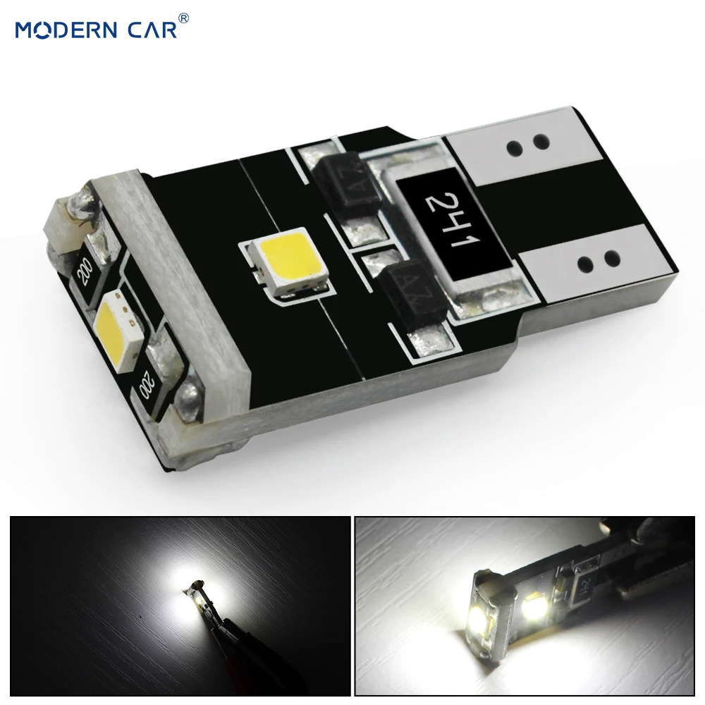 

MODERN CAR Canbus Error Free T10 White Car Lights 3SMD 2323 LED 168 194 Car Side Wedge Light W5W Bulb 12V Instrument Panel Lamps