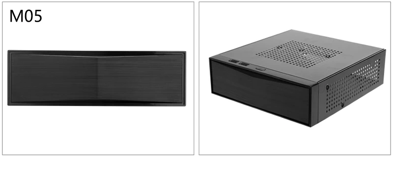 ARSYLID SKC-M05 HTPC mini-ITX Тонкий чехол для компьютера USB2.0 Поддержка USB3.0 горизонтальный мини Чехол 20,5*19*6 см 60 Вт 84 Вт 120 Вт 150 Вт