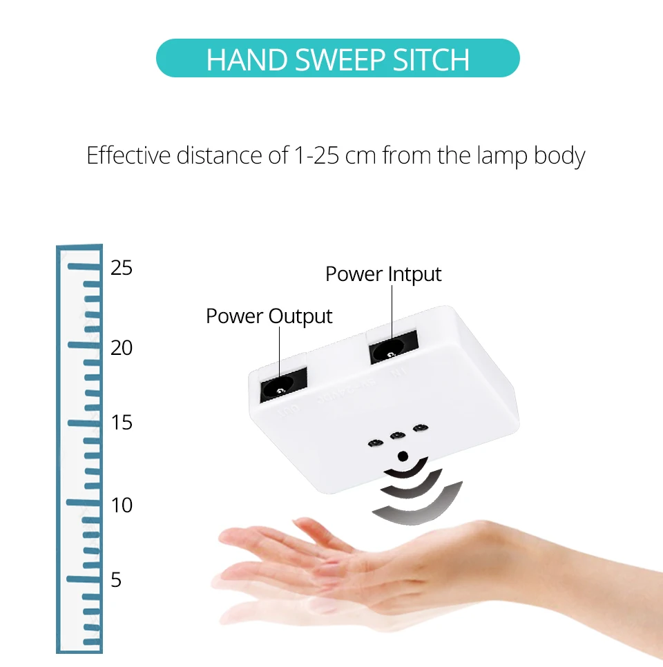 5-24 В постоянного тока, ИК, датчик движения, переключатель, детектор, 5А, ручная волна, умный переключатель, 25 см, чувствительное расстояние, для светодиодной ленты, светильник для шкафа