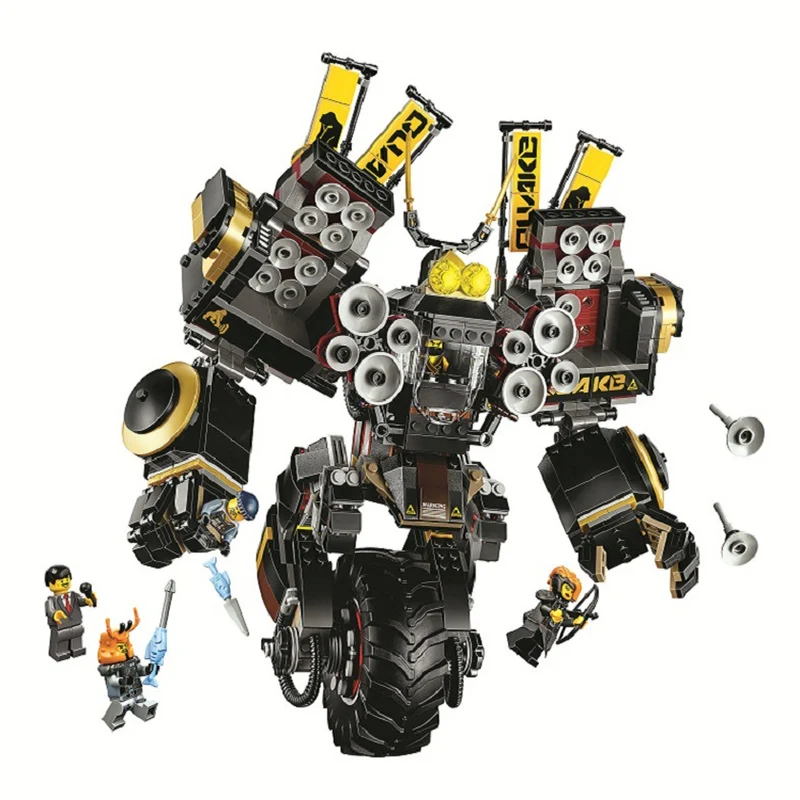 

1232Pcs 10800 Ninjagoing Movie Quake Mech Compatible with Legoings Ninja Block Set Creative Building Toy for Children
