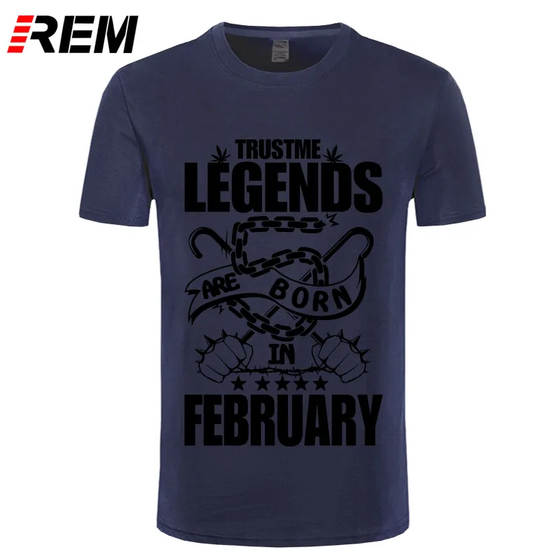Футболка REM мужская с надписью Легенды рождены в февраля|t shirt men|t shirtmen t |