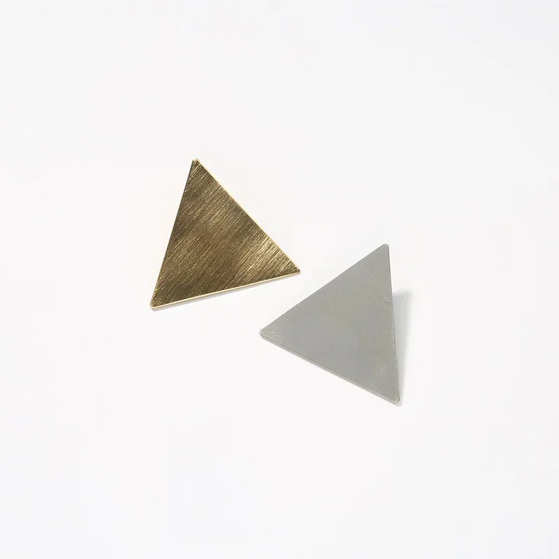 1PC Triangle Geometric Metal Hairpin Edge Clip Top Folder Duckbill Clip Round Bangs Clip Head Jewelry G0403