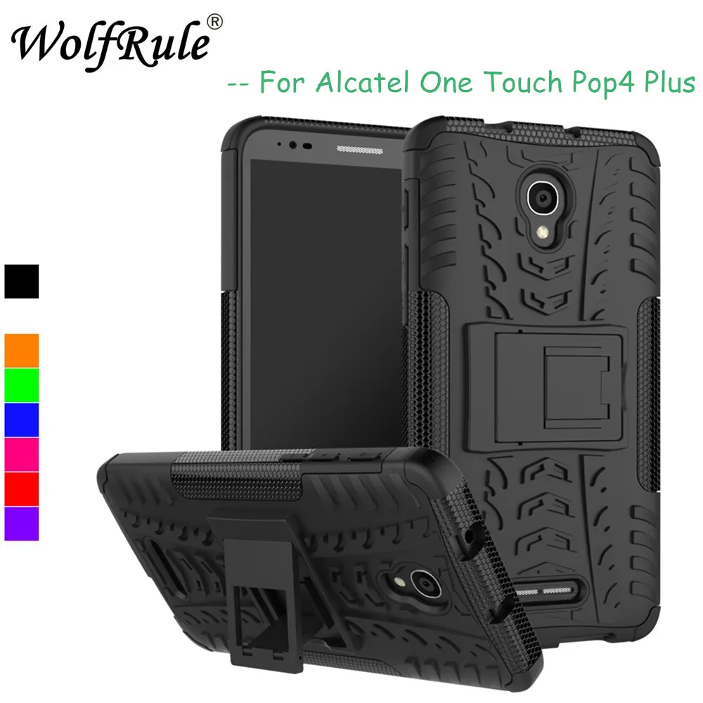 

WolfRule Alcatel Pop 4 Plus Case Cover Soft TPU Funda Hard Plastic Phone Case For Alcatel Pop 4 Plus Case One Touch Pop 4+ 5056D