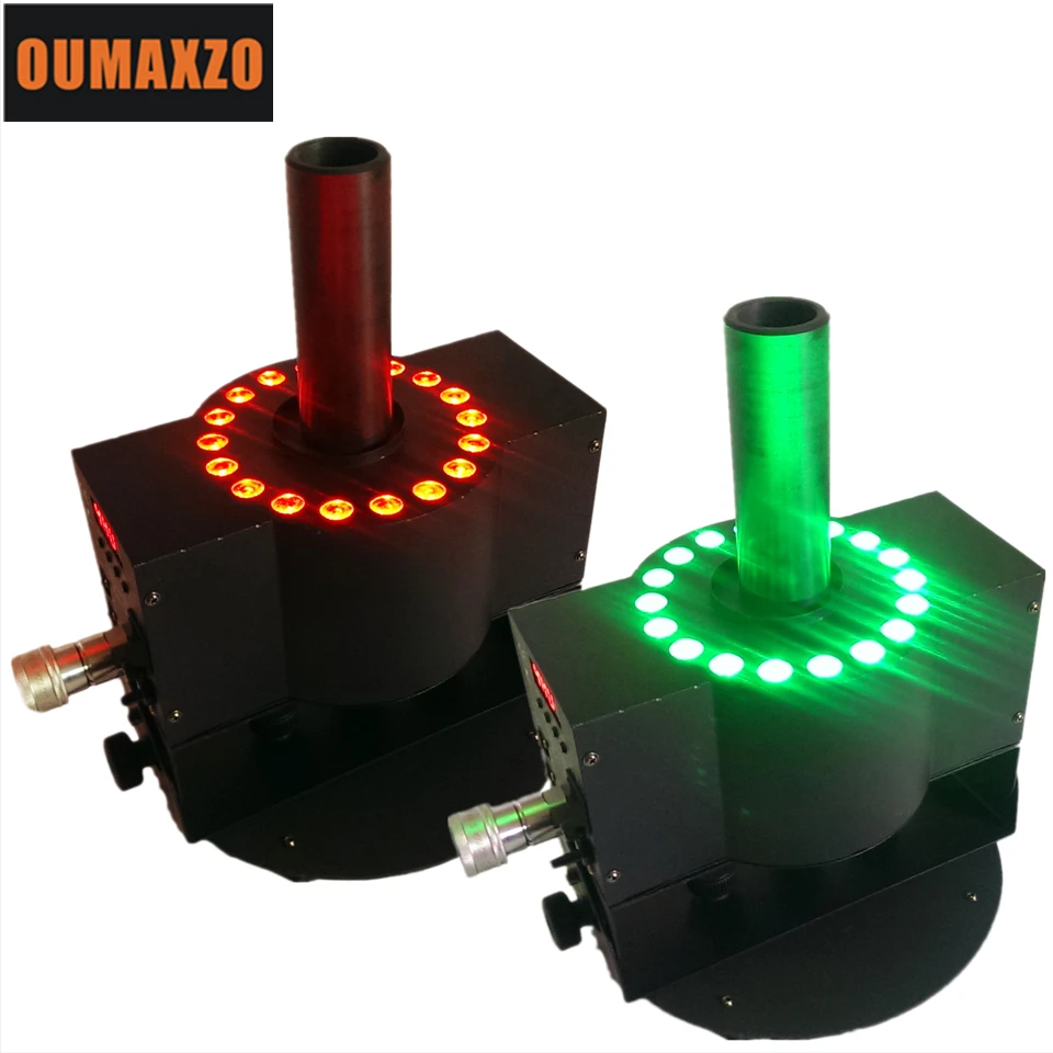 2 шт./лот DMX512 CO2 Blaster 18 шт. RGB 3in1 СВЕТОДИОДНЫЙ ткацкий станок большой размер устройства Co2 криогенных специальных эффектов ночной клуб пушки jet