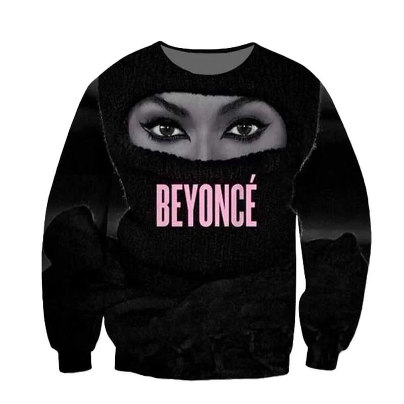 

Women Men Trill Yonce Queen Bey Beyonce Legendary Singer 3D Sublimation print Sweatshirt Crewneck Sweats Jumper Plus Size