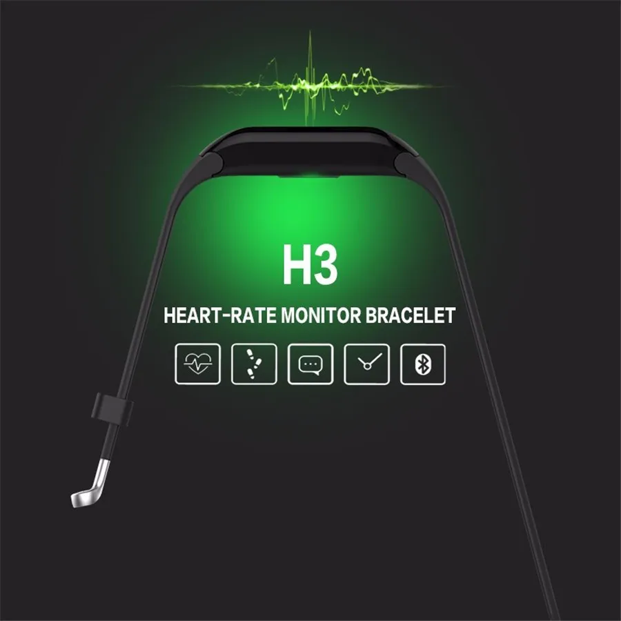 AWEI H3 heart rate sports smart Wristband FAST CLICK ONLINE