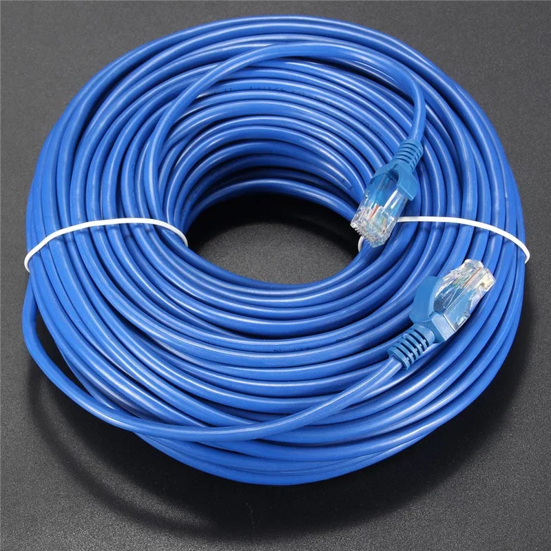 

30M Cat 5 RJ45 Male to Male Network LAN Cable UTP Internet Ethernet Cable Patch Connector Cord Tools For PC Computer Laptop