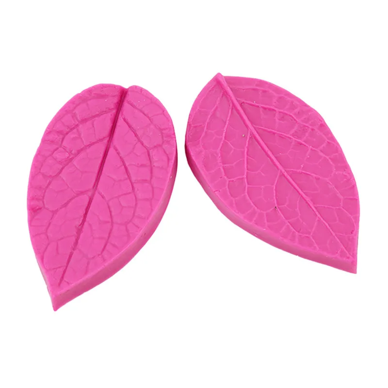 

2PC Leaf Shaped Silicone Mold Soap Fondant Cake 3D Food Grade Silicone Mould Cake Decorating Tools Confeitaria Tools Accessories