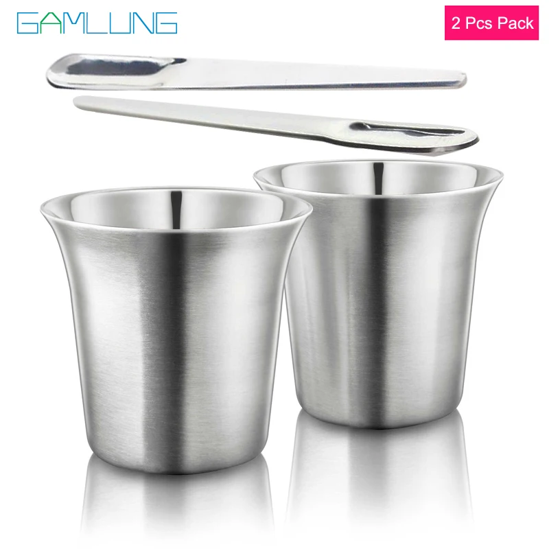 GAMLUNG Pixie Nespresso эспрессо Кофейная чашка из нержавеющей стали кофейная lungo кружка 2