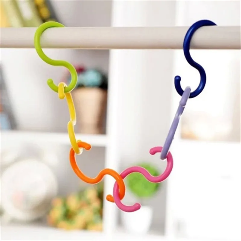 6 Pcs/Lot S Shape Hooks Multi purpose Hot Selling Baby Stroller Hook