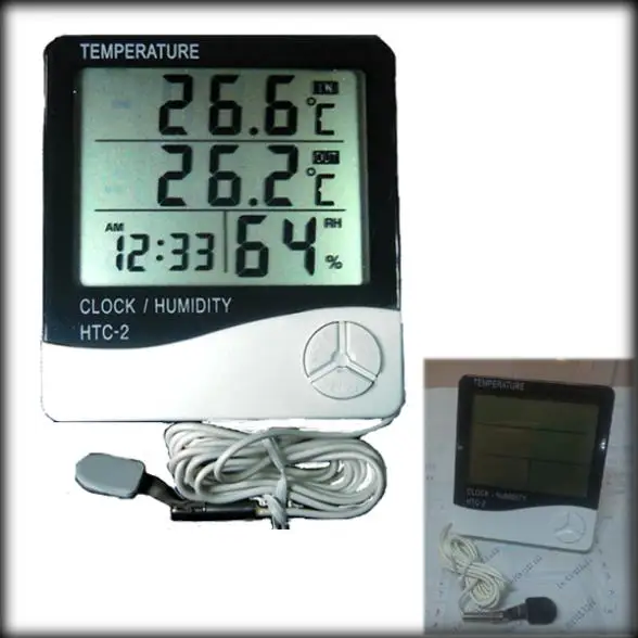 by DHL or EMS 20pcs Large LCD Digital Thermometer Temperature Humidity
